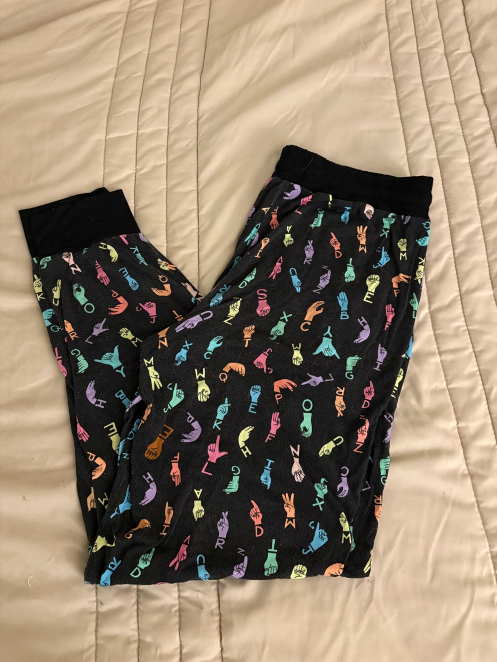 Amazon Black ASL Bamboo Pajama Jogger Pants